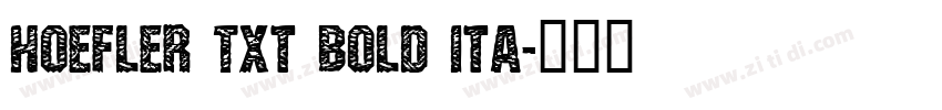 Hoefler Txt Bold Ita字体转换